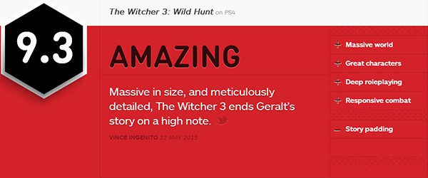 IGN巫师3:狂猎评测