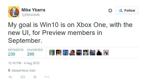 Xbox One版Win10